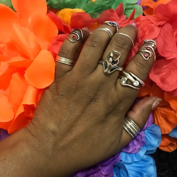 Ballet Dancing 925 Stamped Sterling Silver Ring Sz 10 1/2 - Picture 14 of 16